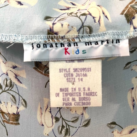 Never worn! Jonathan Martin floral midi dress baby blue - Picture 4 of 5